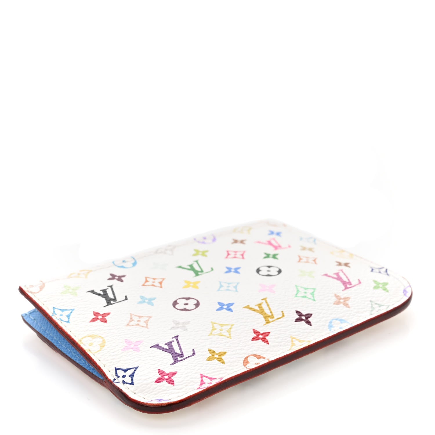 Louis Vuitton LOUIS VUITTON Monogram Multicolor Key Pouch White Anie 4 of 7
