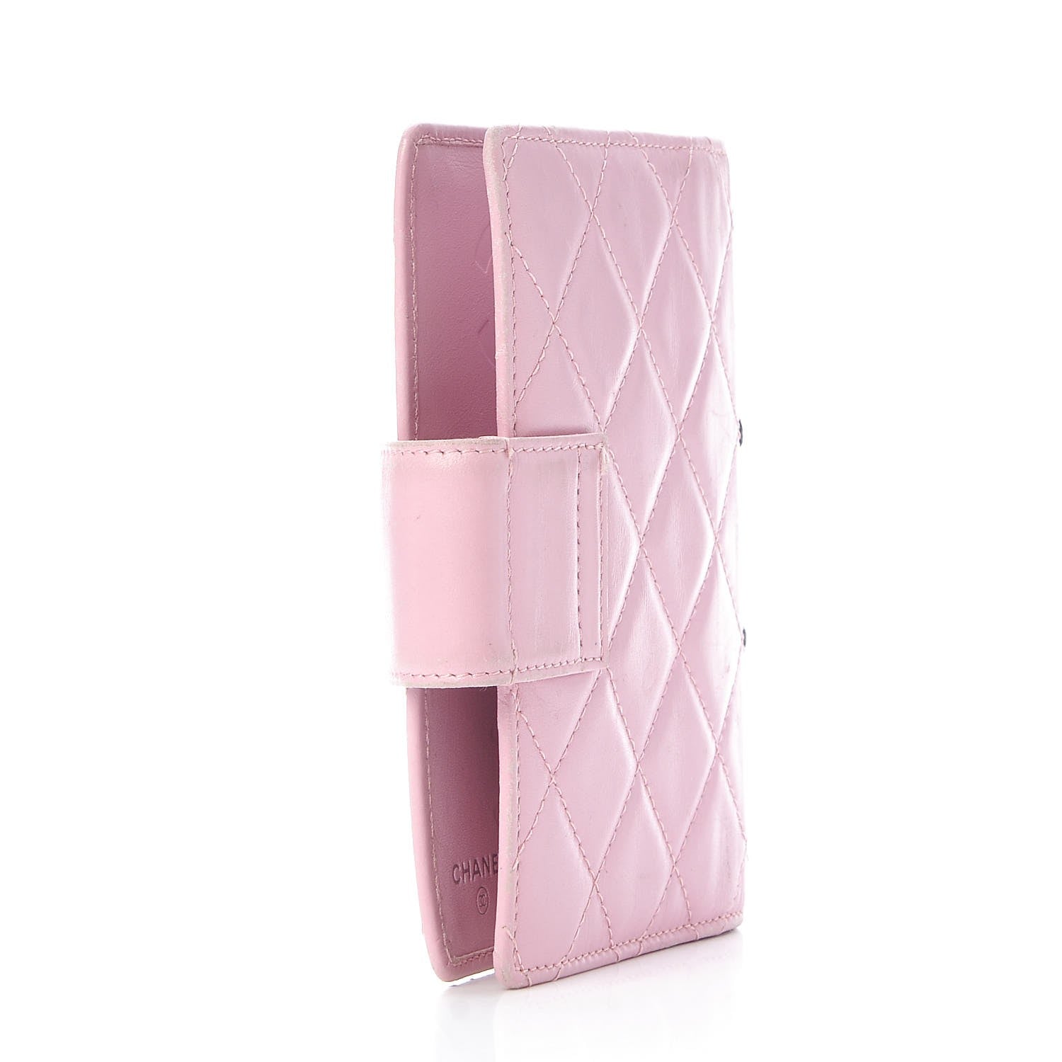 Chanel Calfskin Quilted Small Cambon Agenda Planner Pink 3 of 16