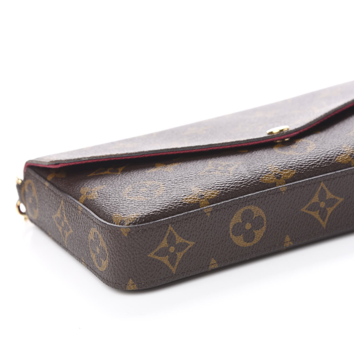 Louis Vuitton Monogram Pochette Felicie Chain Wallet Fuchsia 13 of 15