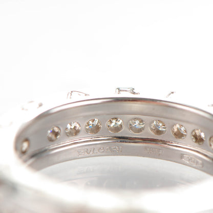 Bulgari 18K White Gold Diamond B.Zero1 Pave Ring 50 5.25 3 of 7