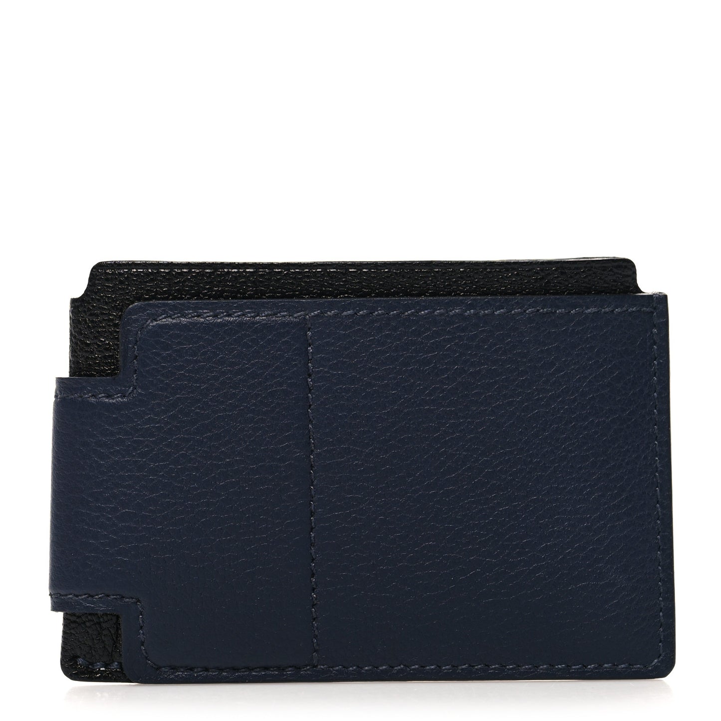 Allegretto Chevre Mysore H Sport 3CC Card Holder Case Bleu Nuit Black