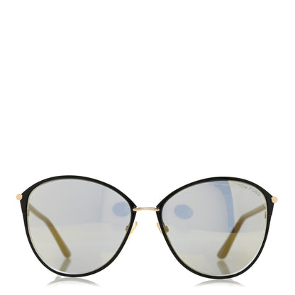 Tom Ford Penelope Vintage Round Sunglasses TF320 Black 2 of 7