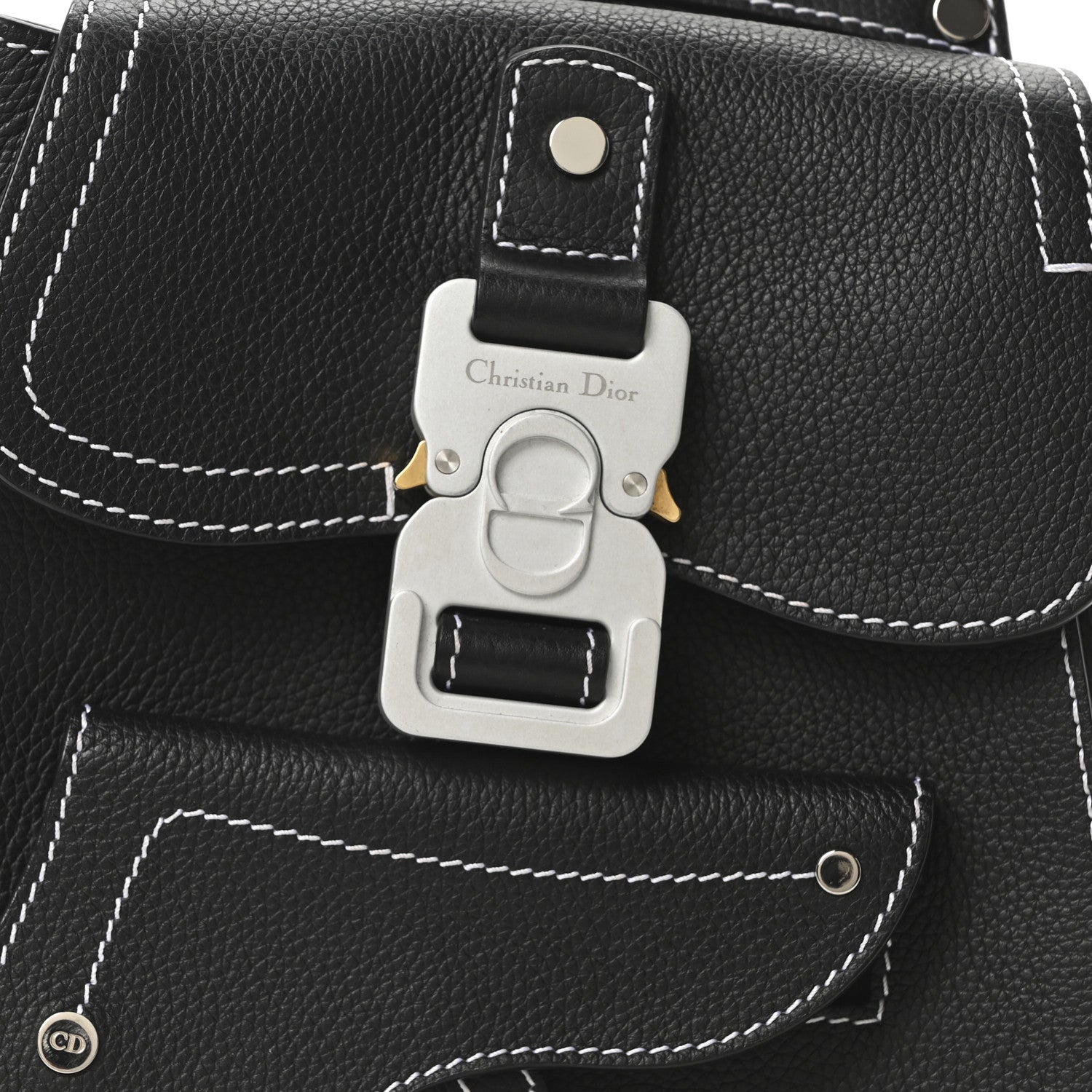 Christian Dior Grained Calfskin Mini Gallop Sling Bag Black 8 of 10