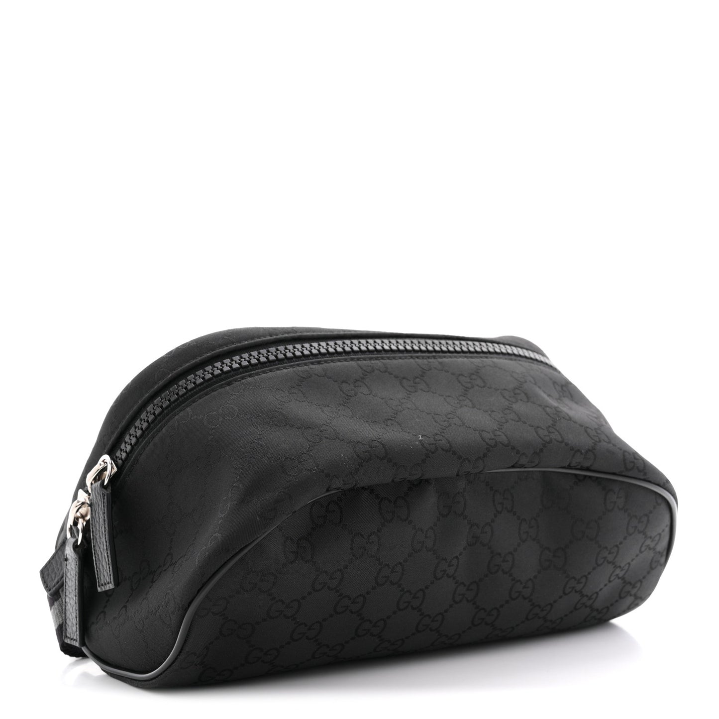 Nylon Monogram Fanny Pack Belt Bag Black