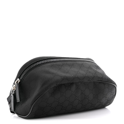 Gucci Nylon Monogram Fanny Pack Belt Bag Black 4 of 11