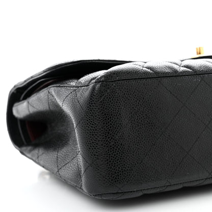 Chanel Caviar Quilted Jumbo Double Flap Black 9 of 14