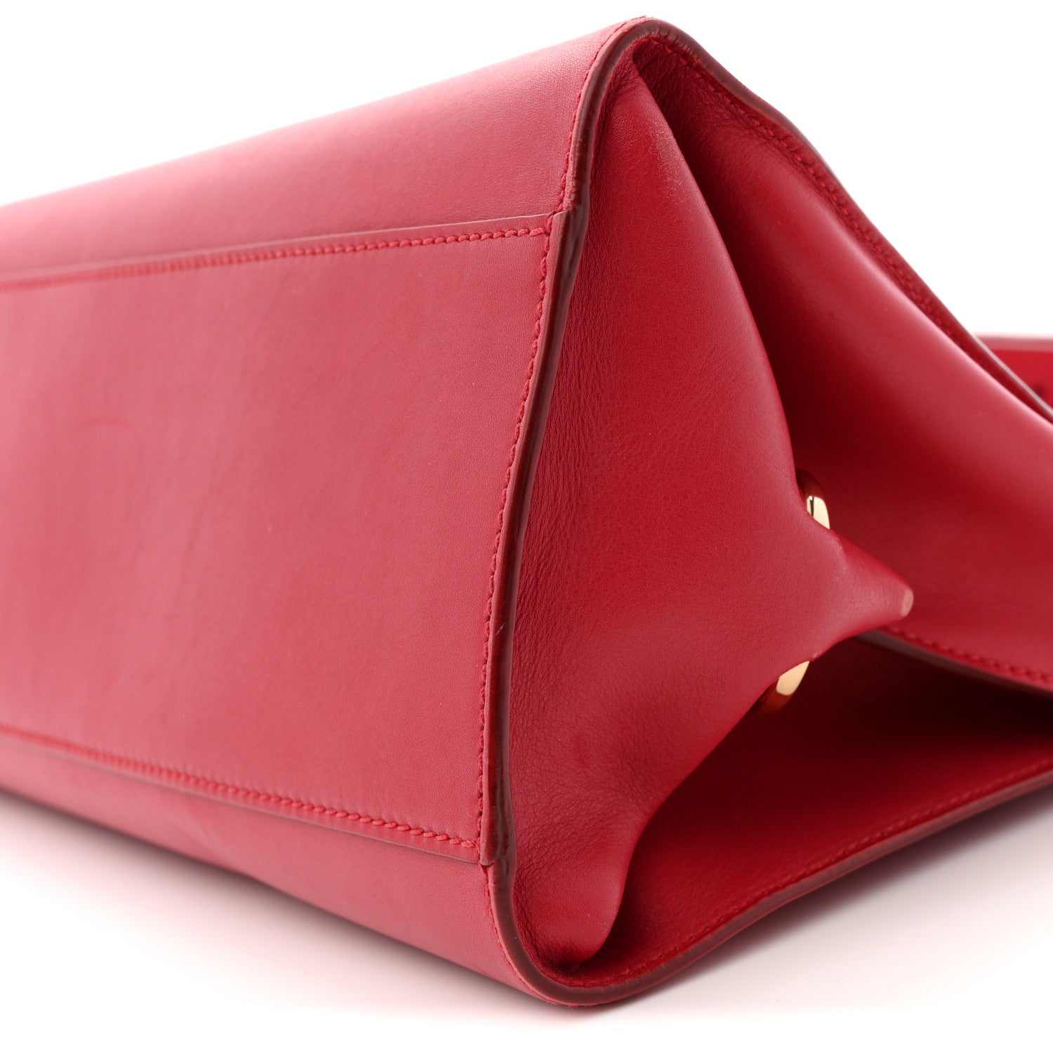 Salvatore Ferragamo Calfskin Medium Sofia Shoulder Bag Red 9 of 12
