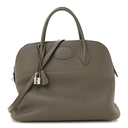 Hermes Taurillon Clemence Bolide 31 Gris Asphalte 1 of 12