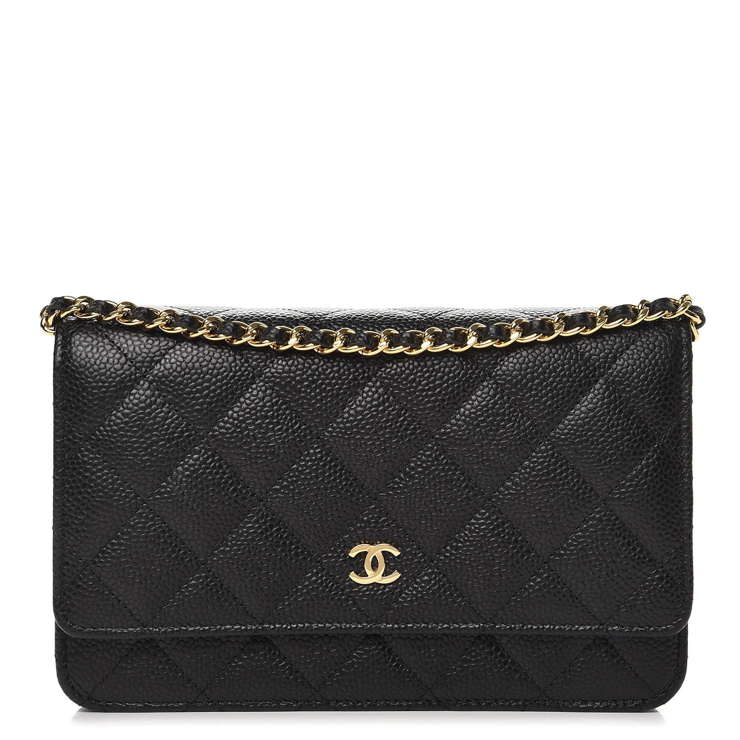 Chanel Caviar Quilted Wallet On Chain WOC Black 1 of 9