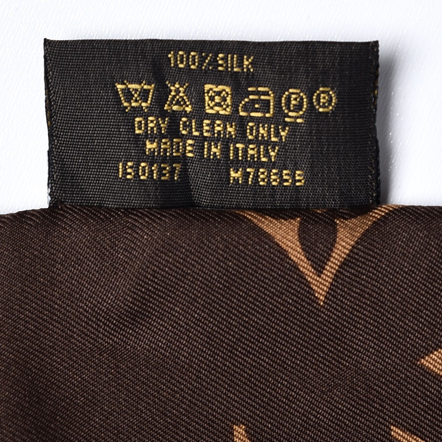 Louis Vuitton Silk Monogram Confidential Bandeau Brown 6 of 6