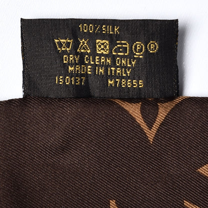 Louis Vuitton Silk Monogram Confidential Bandeau Brown 6 of 6