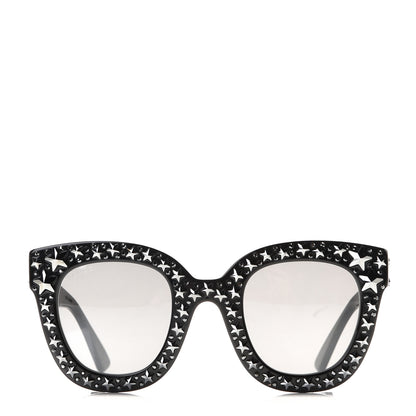 Gucci Acetate Stars Cat Eye Sunglasses GG0116S Black 3 of 7