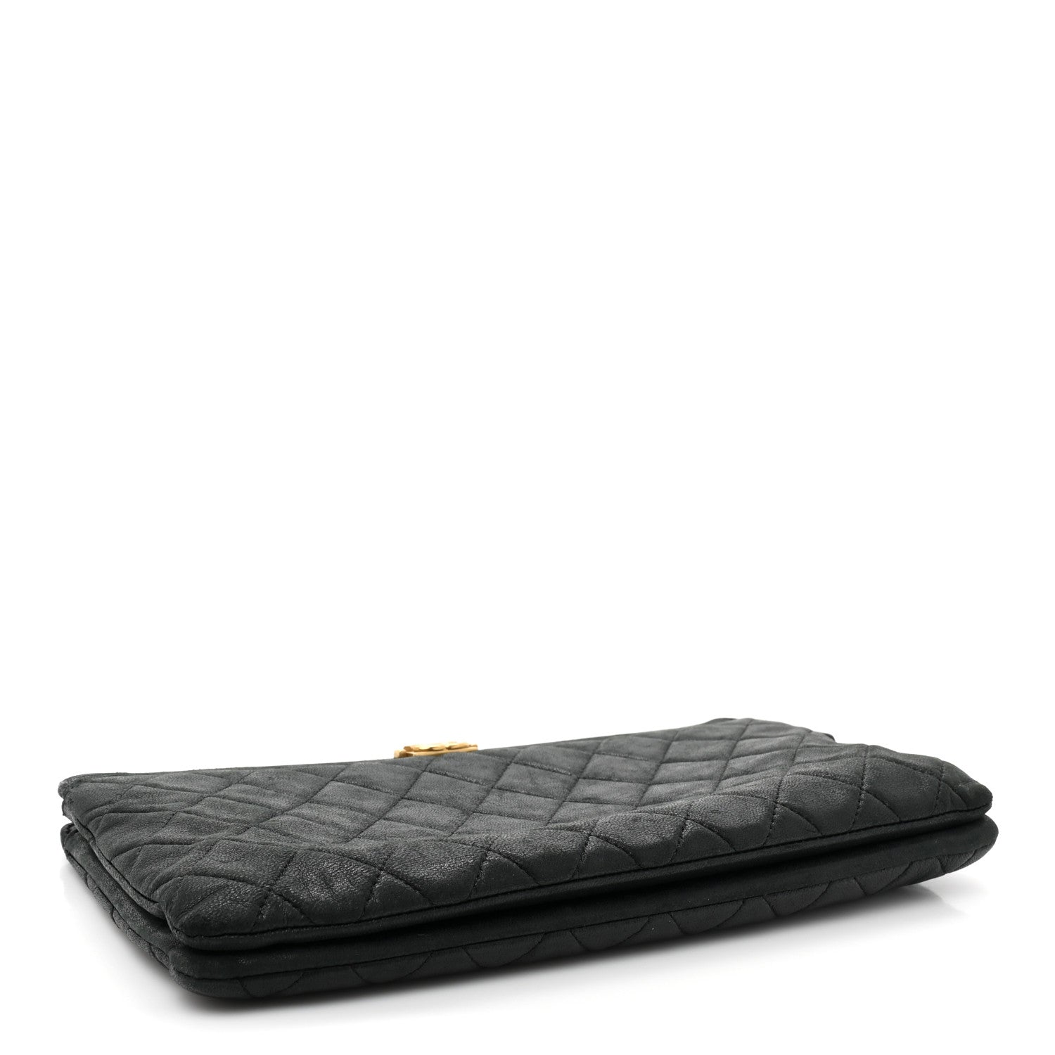 Chanel Lambskin Quilted Small Boy Zipped Pouch Black 4 of 15