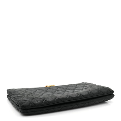 Chanel Lambskin Quilted Small Boy Zipped Pouch Black 4 of 15