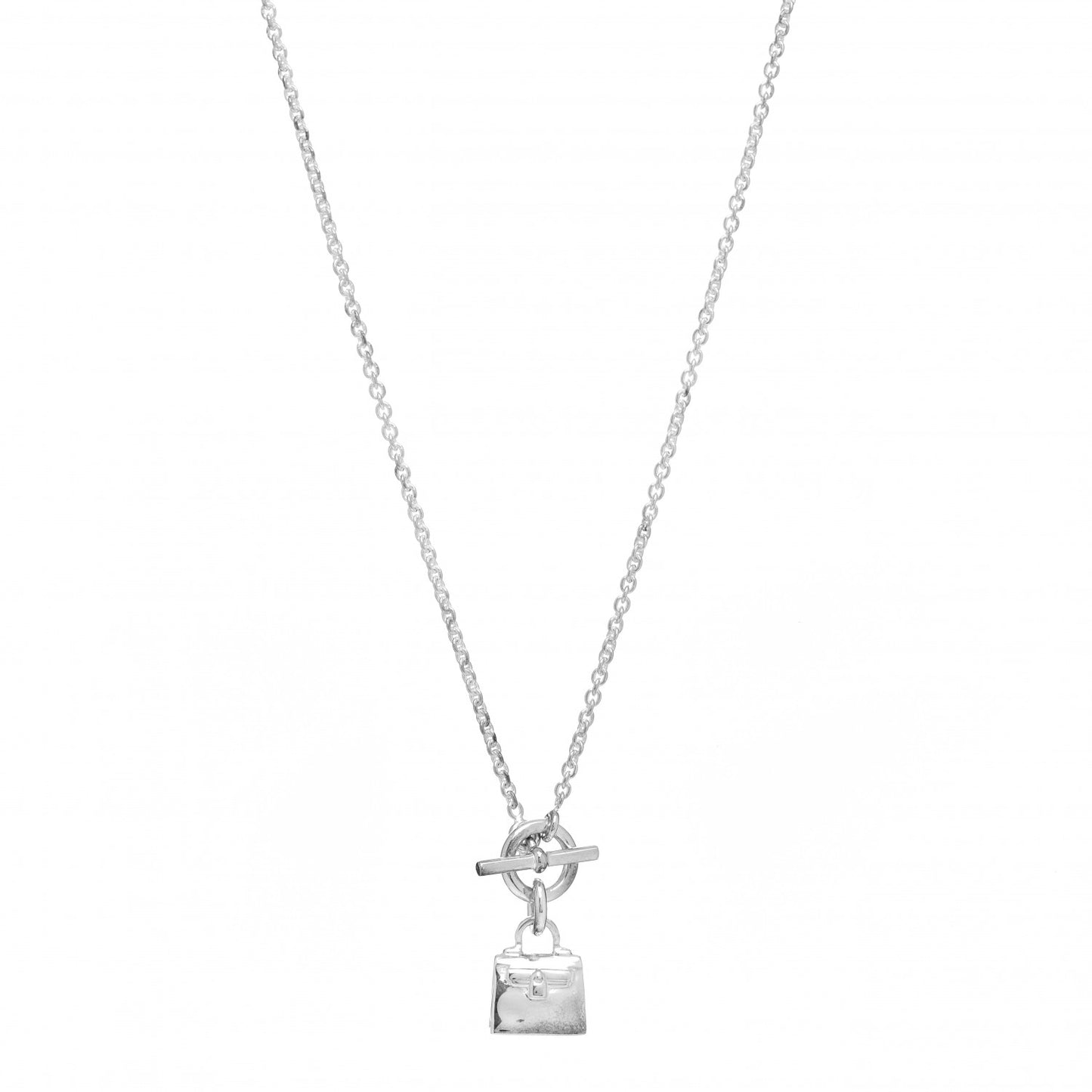 Sterling Silver Birkin Amulette Pendant Necklace