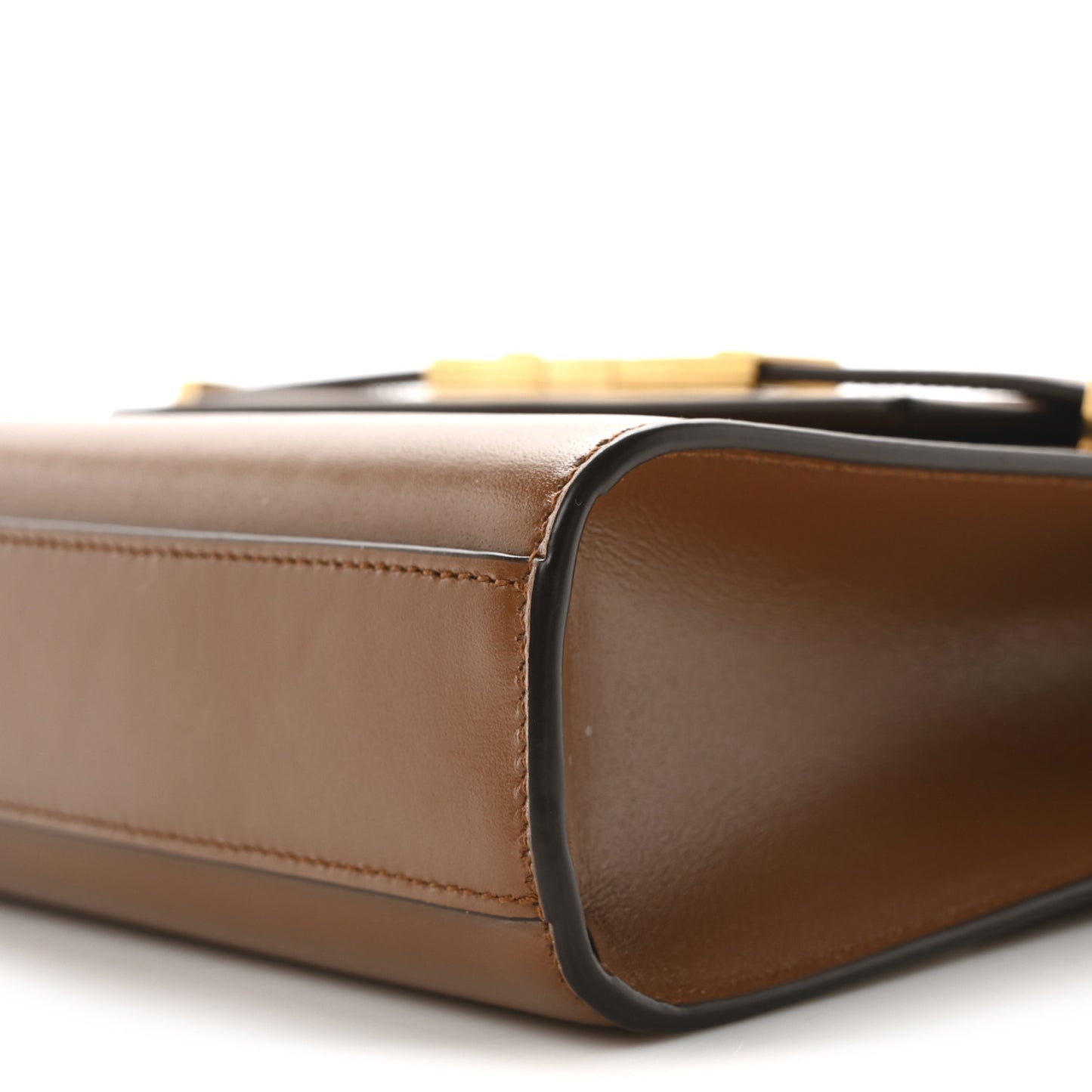 Smooth Calfskin Small Manhattan Shoulder Bag Cognac