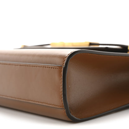 Saint Laurent Smooth Calfskin Small Manhattan Shoulder Bag Cognac 10 of 11