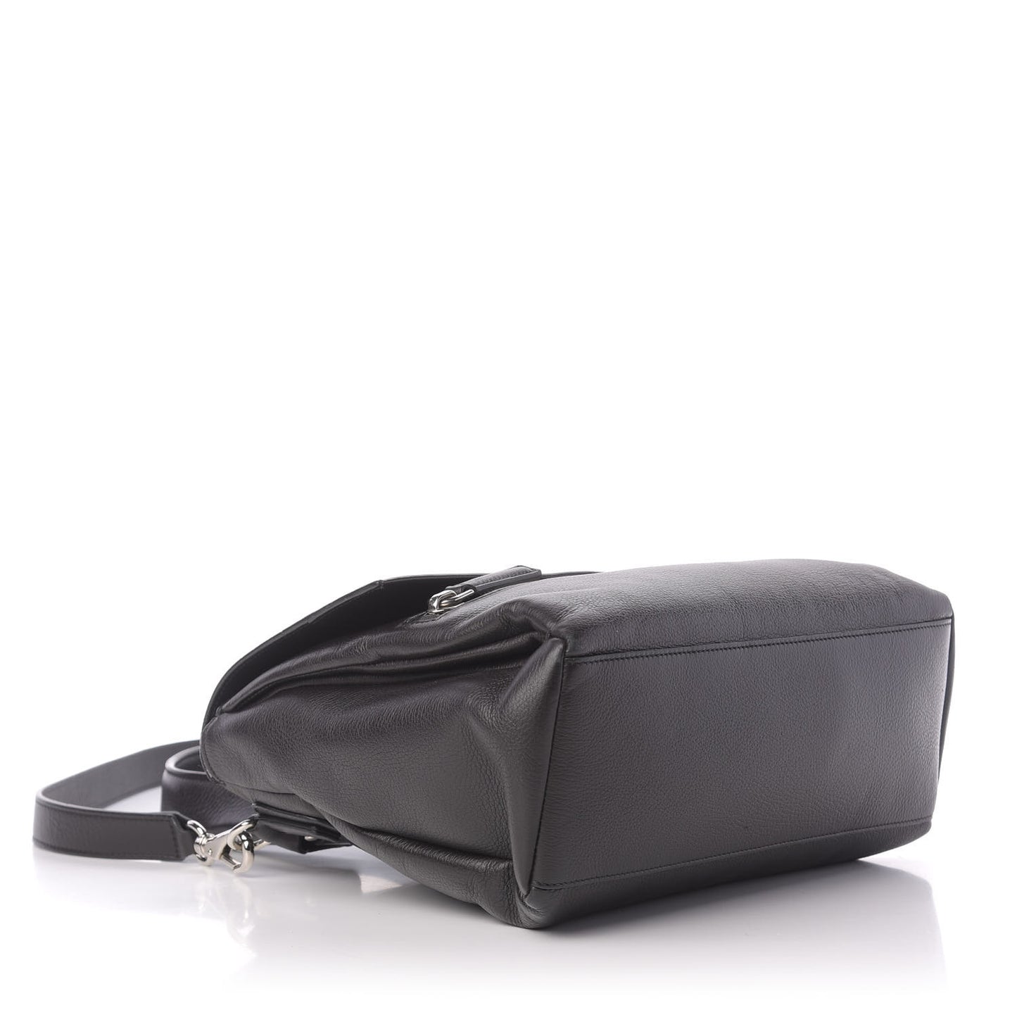Calfskin Small Pandora Pure Flap Bag Black