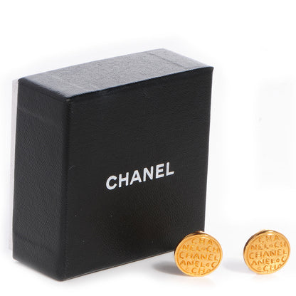 Chanel Clip On Disc Earrings Gold 5 of 5