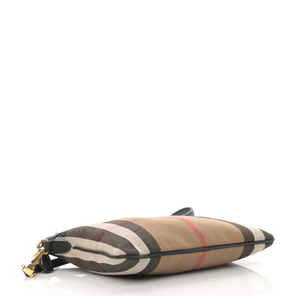 Burberry House Check Derby Peyton Crossbody Clutch Bag Black 4 of 17