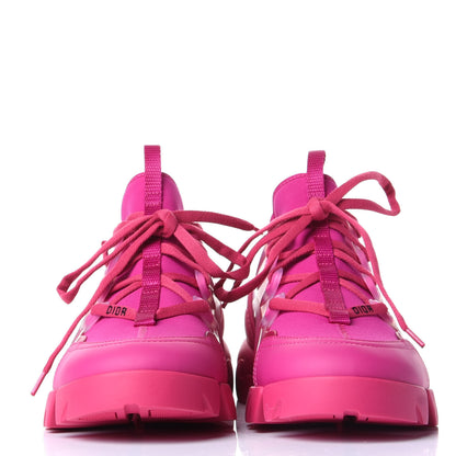 Christian Dior Neoprene Rubber Womens D-Connect Sneakers 37.5 Fuchsia 2 of 11