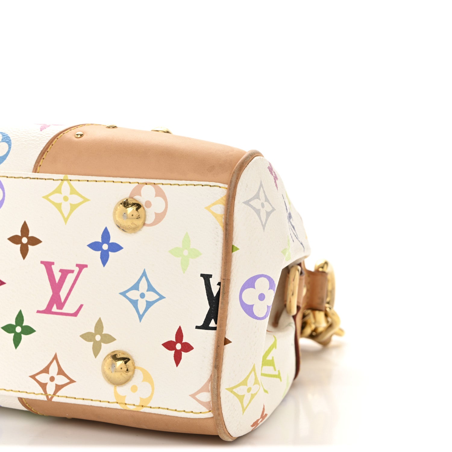 Louis Vuitton Monogram Multicolor Beverly MM White 9 of 13