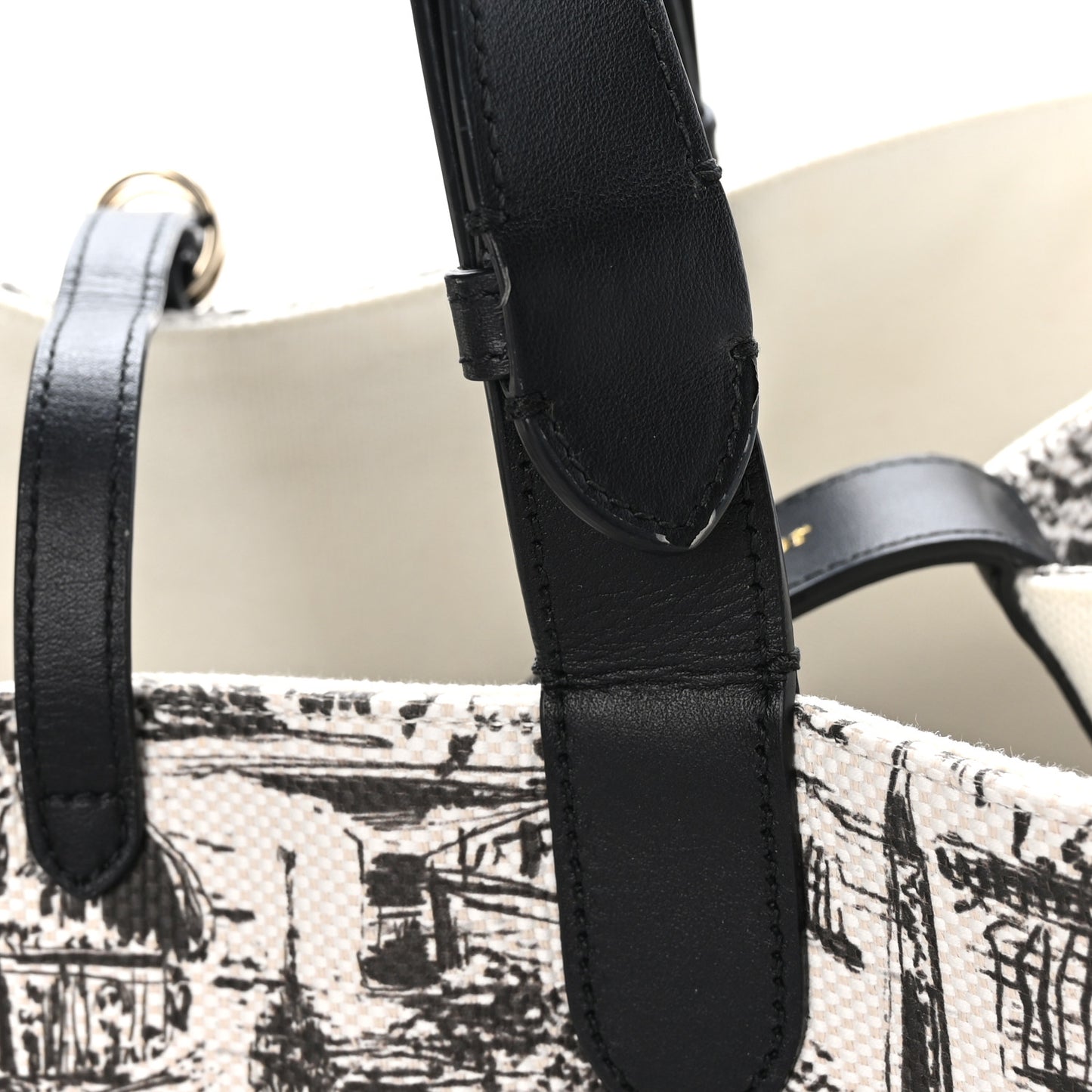 Canvas Large Paris Allover Large Toujours Latte Black