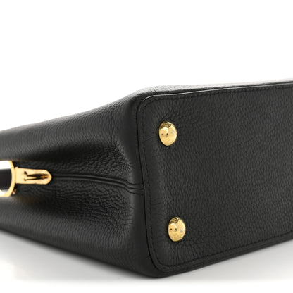 Louis Vuitton Taurillon Capucines PM Black Rose Berlingot 8 of 12