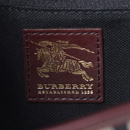 Burberry Haymarket Check Buckle Satchel Brown 6 of 11