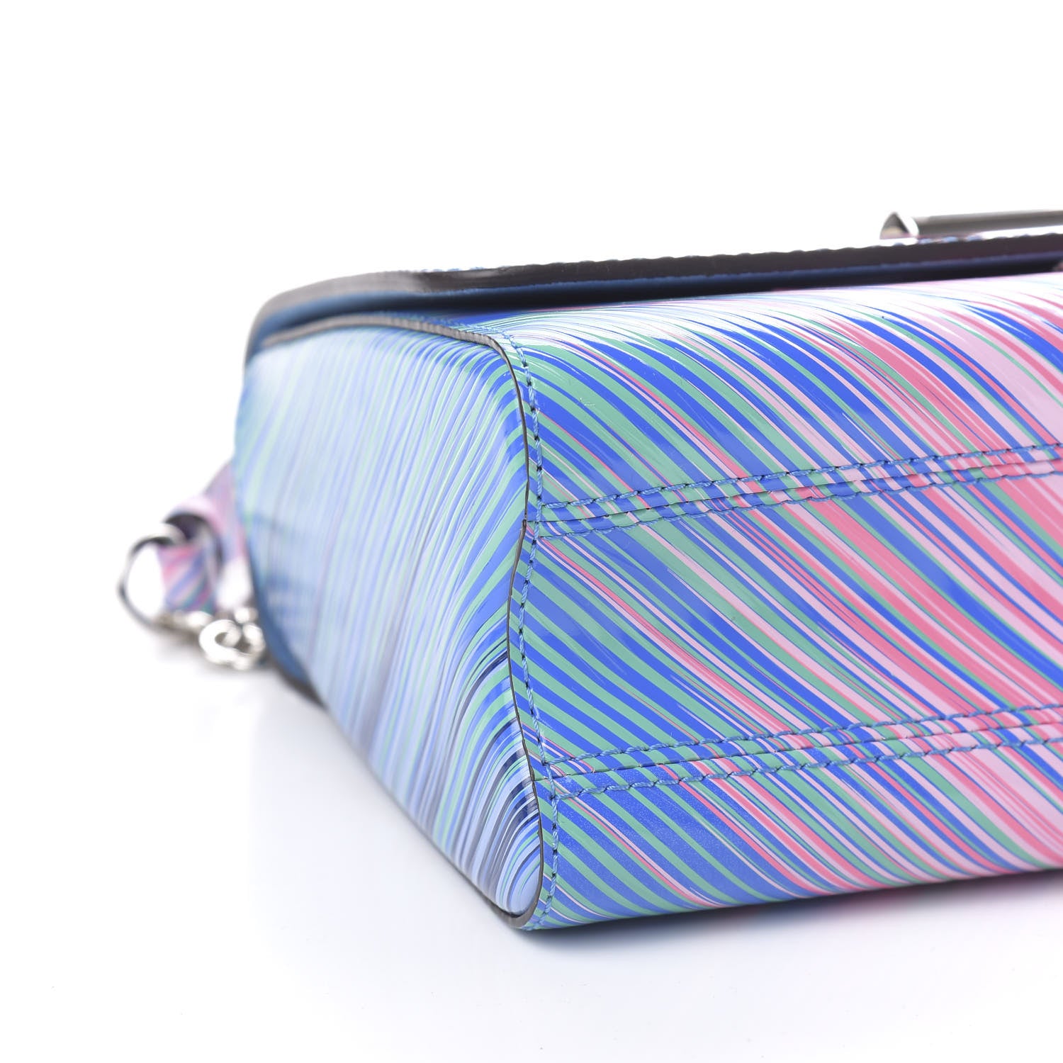Louis Vuitton Epi Tropical Twist Shoulder Bag MM Blue Rose 7 of 10