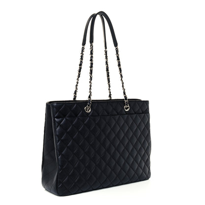 Chanel Calfskin Quilted Large Classic Shopping Tote Black 3 of 11