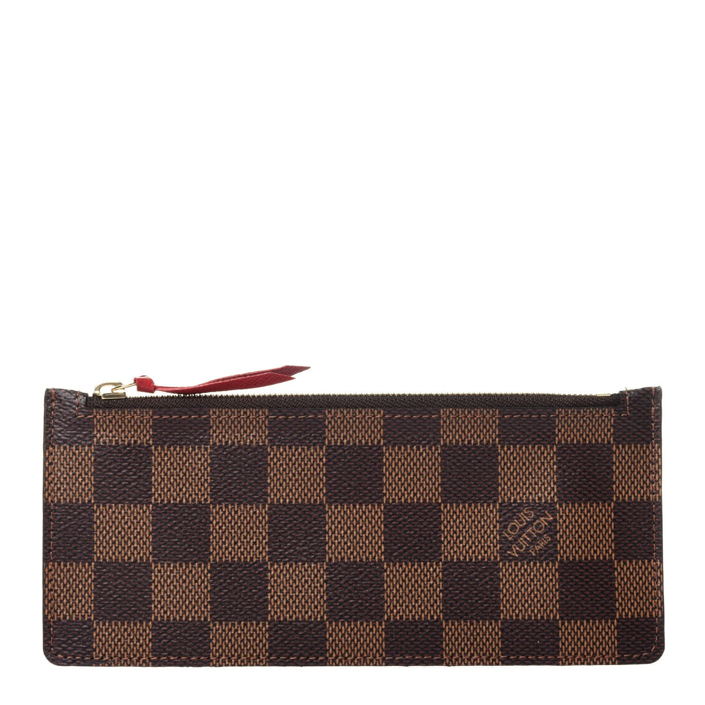 Damier Ebene Josephine Wallet Red