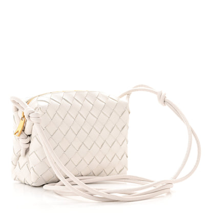 Bottega Veneta Nappa Intrecciato Mini Loop Camera Bag White 3 of 9