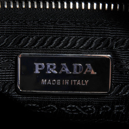 Prada Suede Shoulder Bag Nero Black 8 of 12