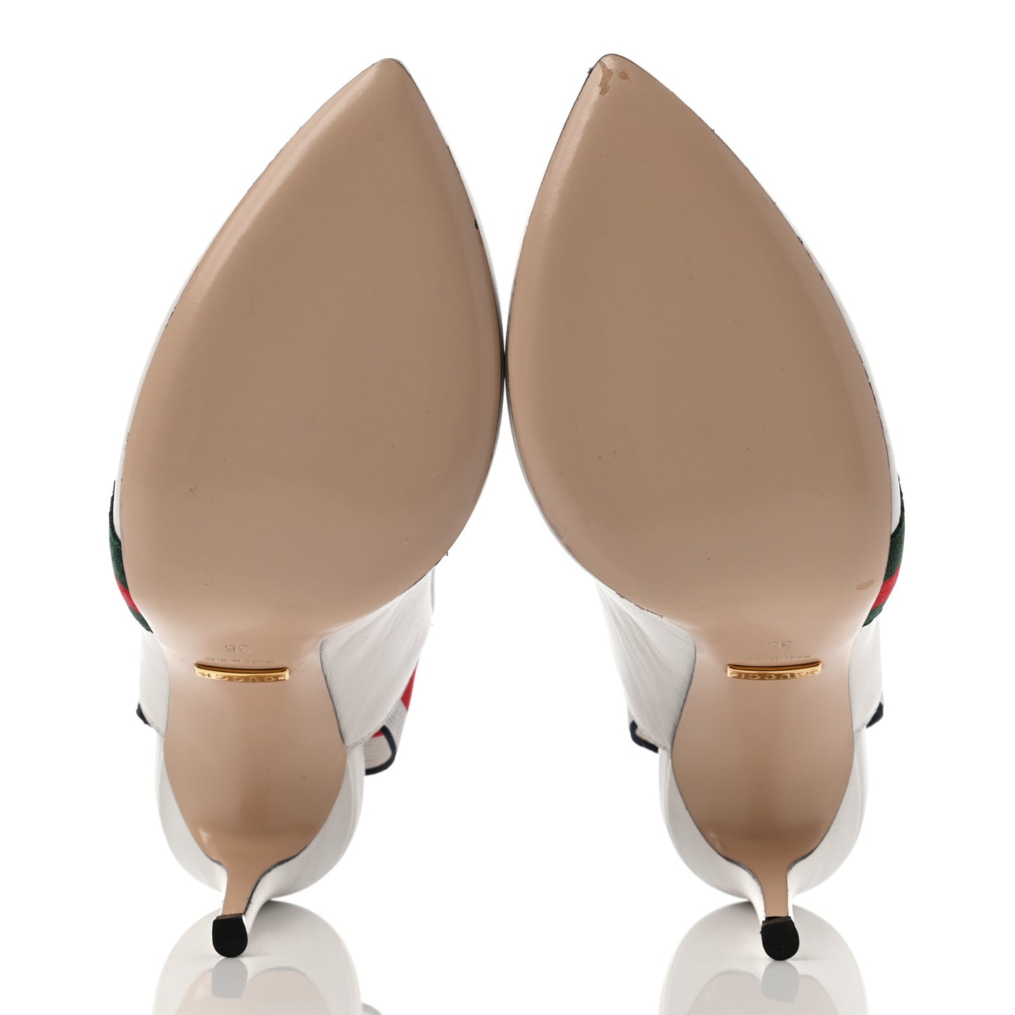 Malaga Kid Web Sylvie High Heel Slingback Pumps 36 White