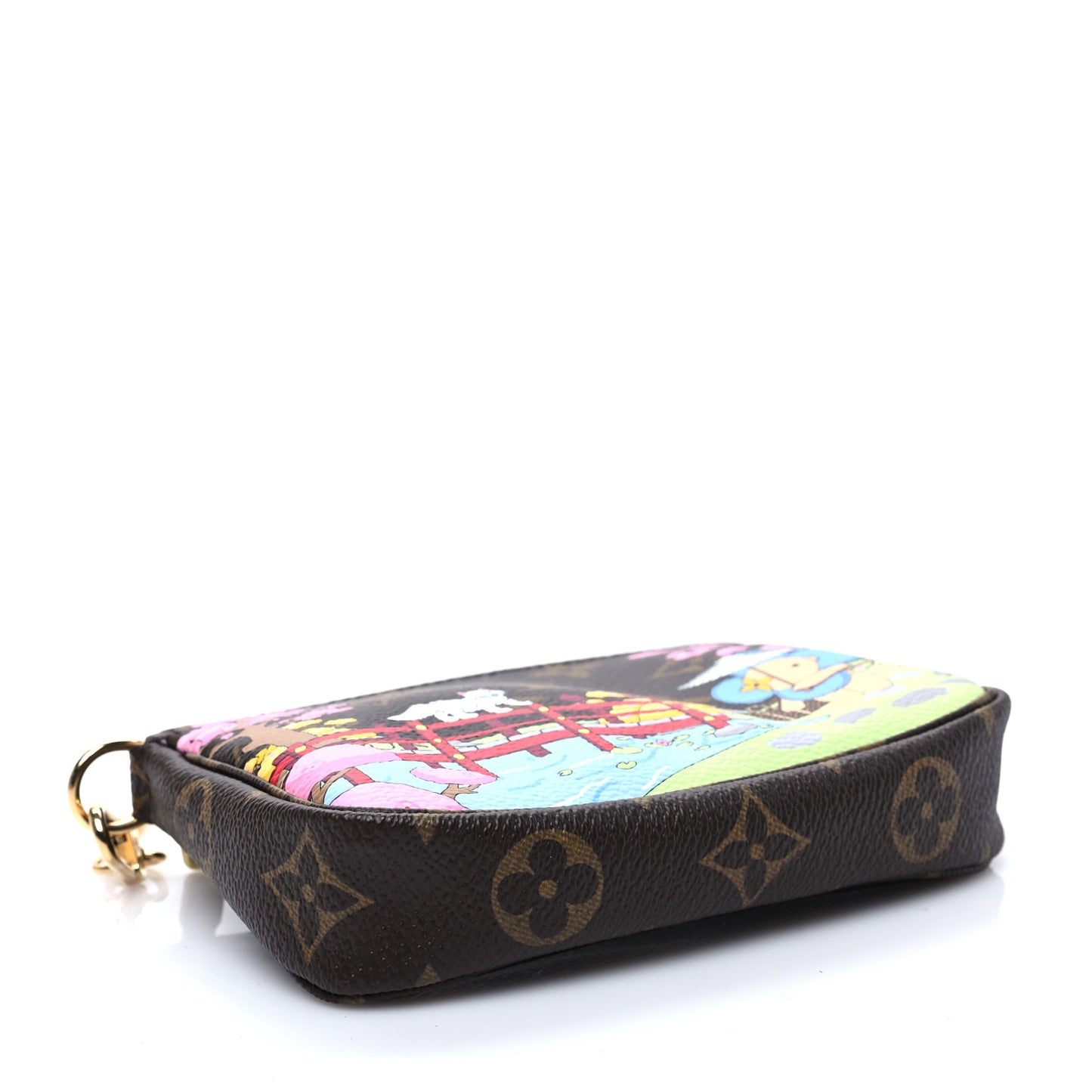 Monogram 2021 Christmas Animation Japanese Garden Mini Pochette Accessories Wisteria Pink