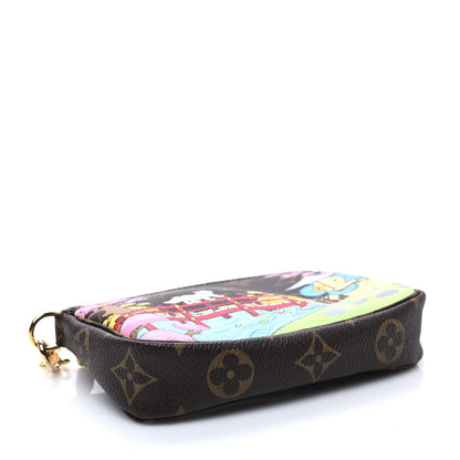 Louis Vuitton Monogram 2021 Christmas Animation Japanese Garden Mini Pochette Accessories Wisteria Pink 8 of 8