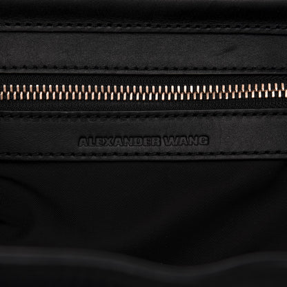 Alexander Wang Pebbled Calfskin Prisma Skeletal Backpack Black Rose Gold Hardware 7 of 10