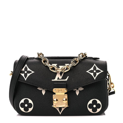 Louis Vuitton Empreinte Monogram Giant Pochette Metis East West Black Beige 1 of 10