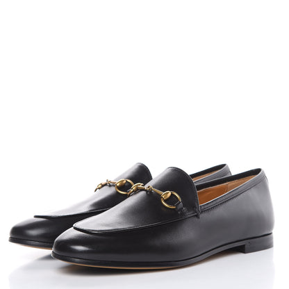 Gucci Calfskin Womens Jordaan Loafers 38 Black 3 of 10