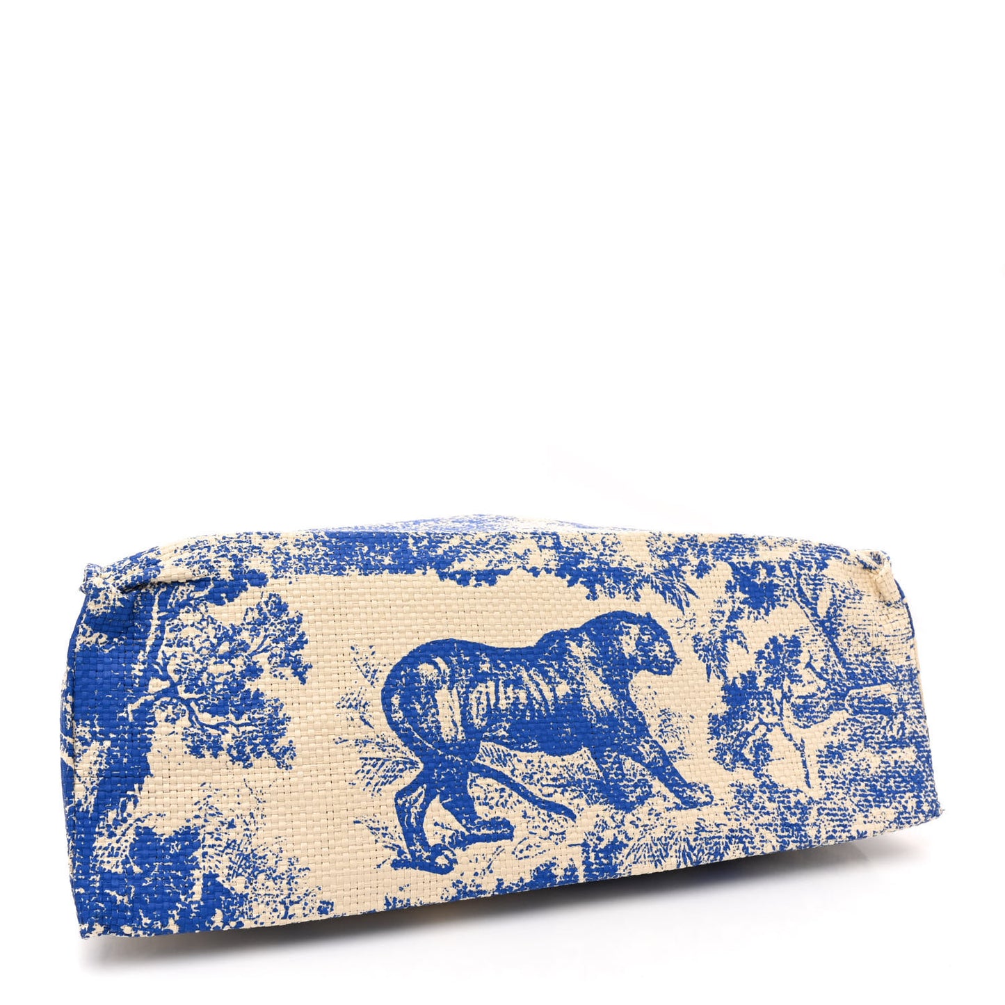 Straw Dioriviera Tote Blue