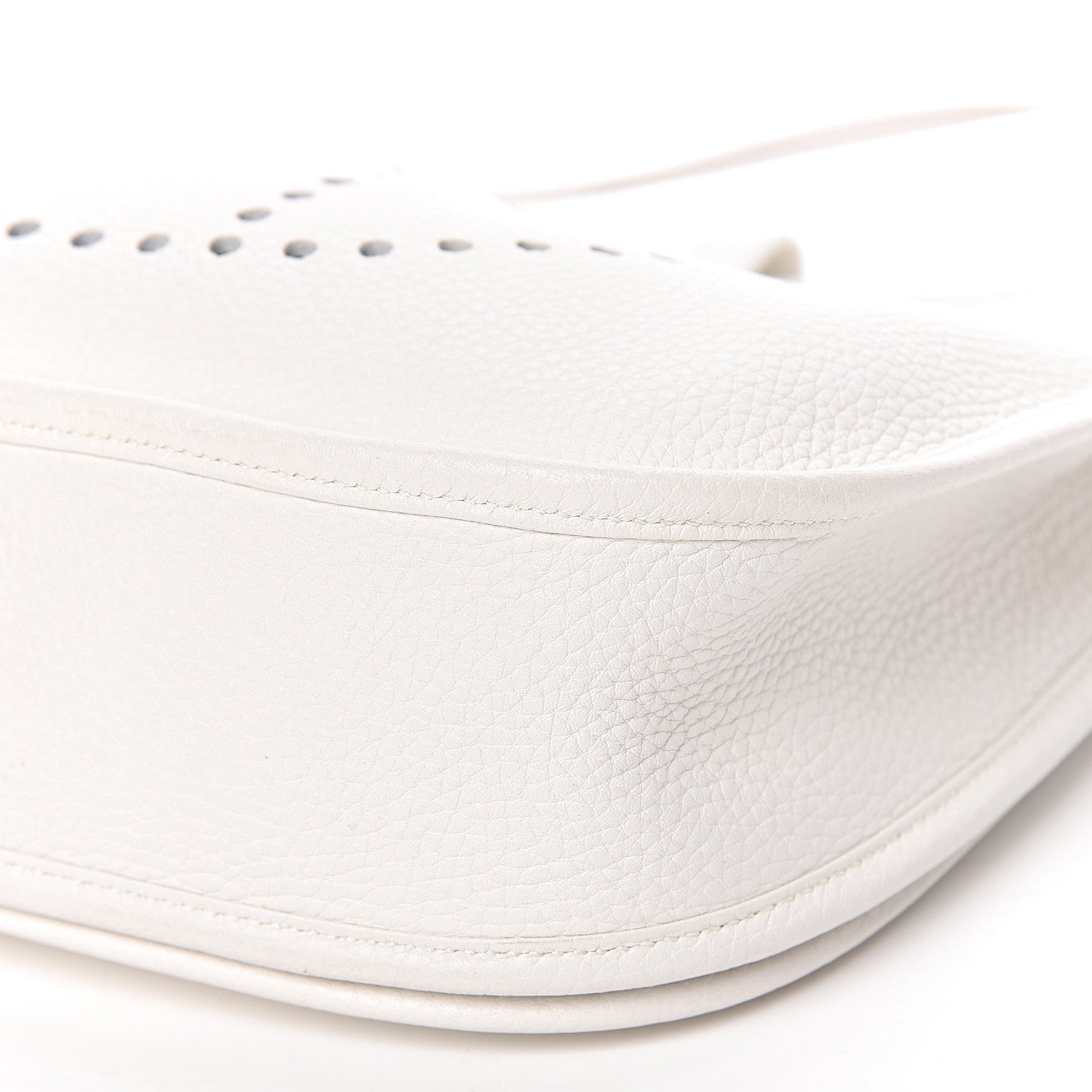 Hermes Taurillon Clemence Evelyne III PM White 10 of 11