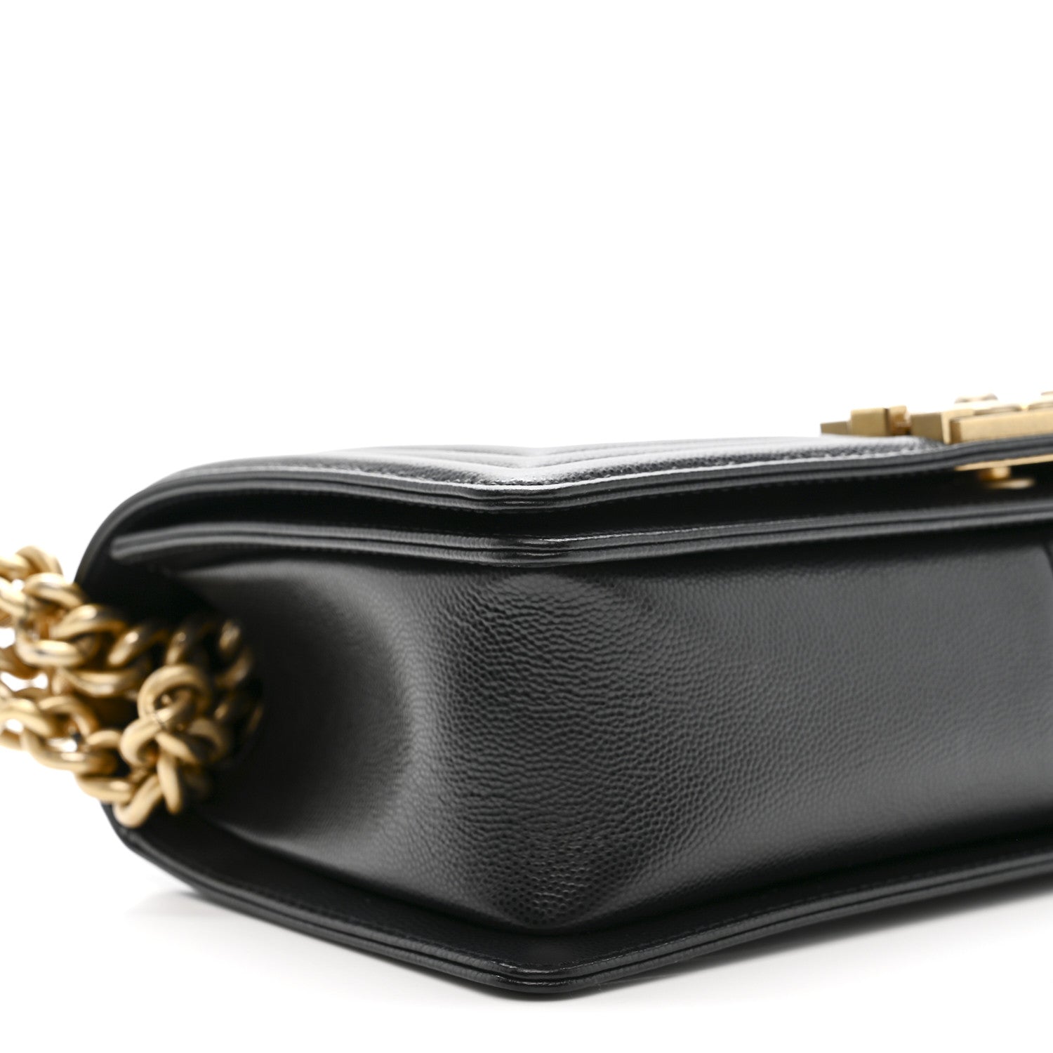 Chanel Caviar Quilted Medium Boy Flap Black 9 of 10