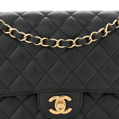 Chanel Caviar Quilted Medium Double Flap Black 8 of 11
