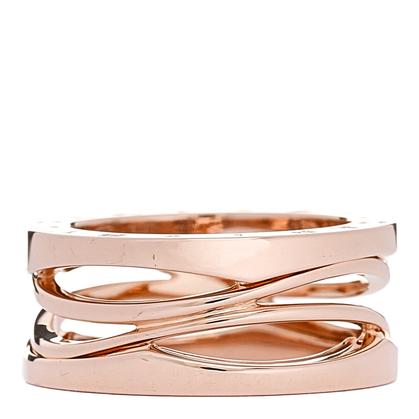 18K Rose Gold B.Zero1 Legend Three-Band Ring 53 6.25