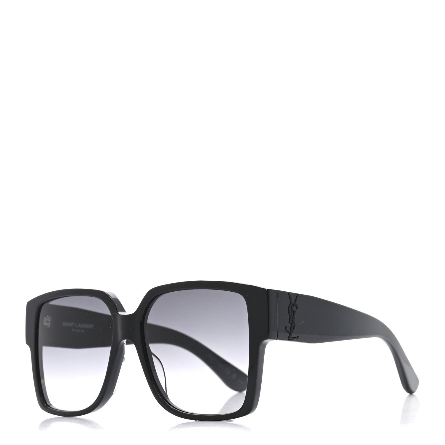 Saint Laurent Acetate Square SLM9 002 Sunglasses Black 1 of 8