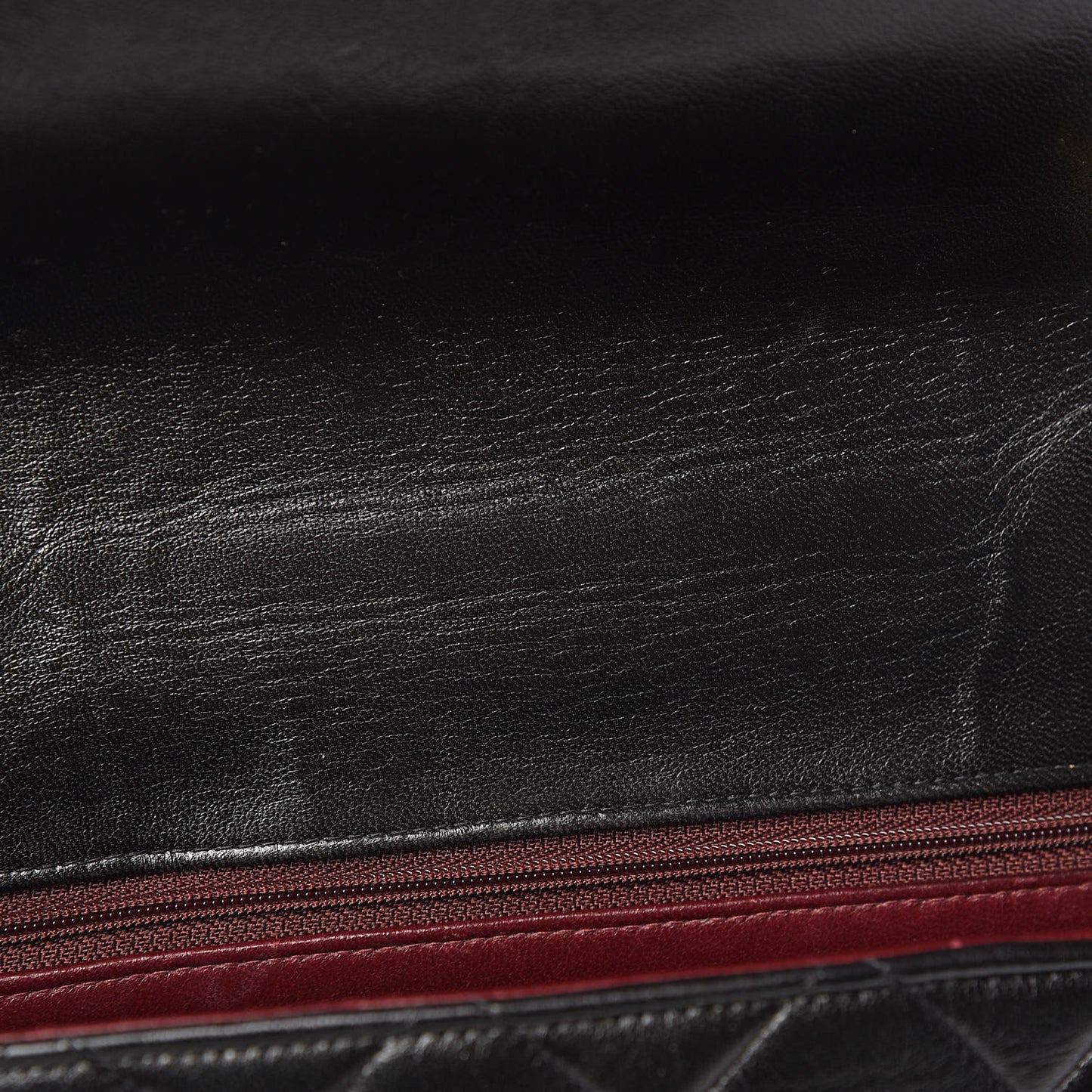 Lambskin Quilted Medium Single Flap Black
