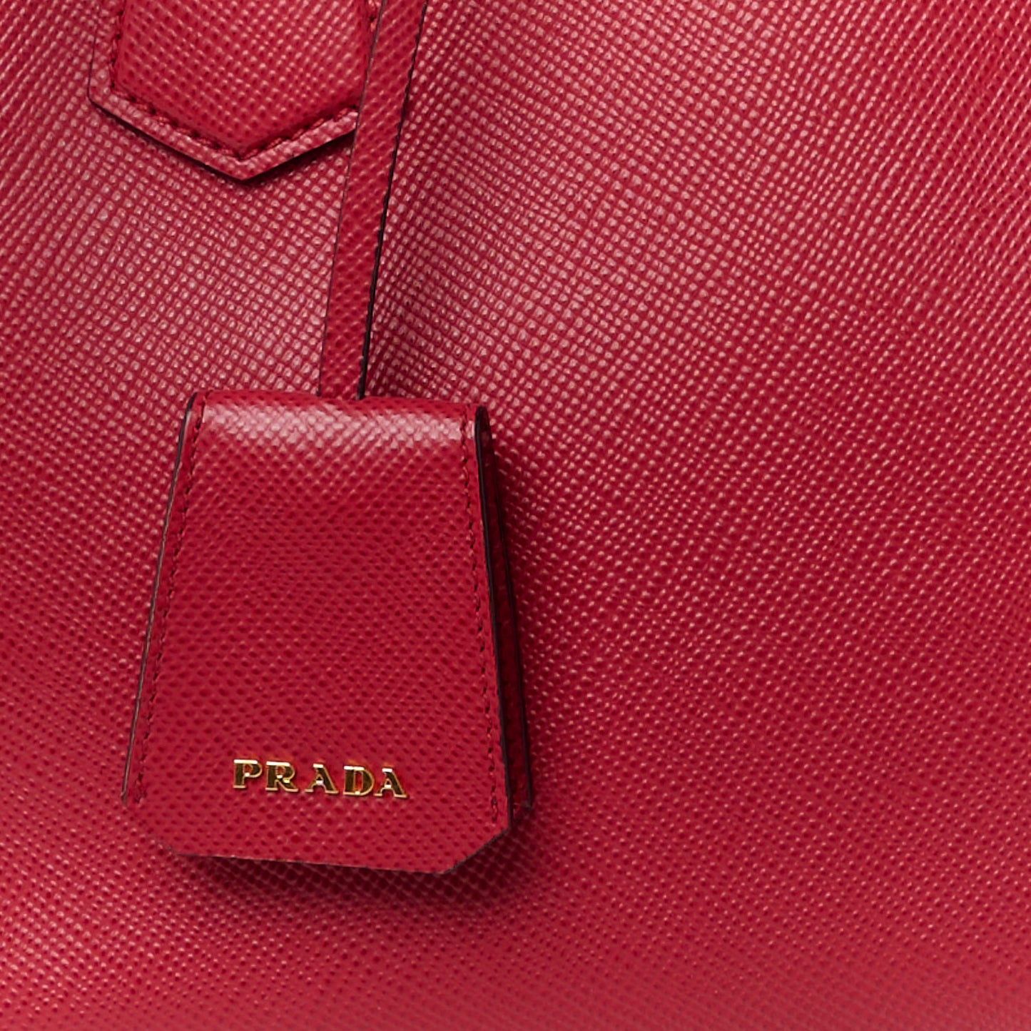 Saffiano Medium Galleria Double Zip Tote Fuoco