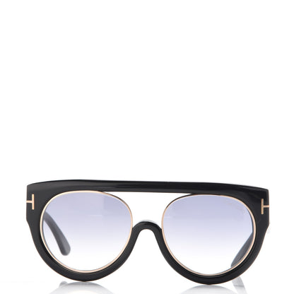 Tom Ford Alana Aviator Round Sunglasses TF360 Black 2 of 9