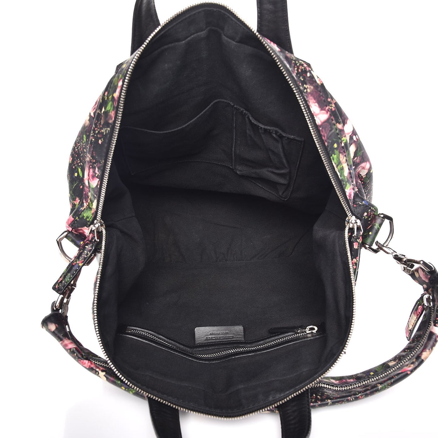 Lambskin Roses Camouflage Print Medium Nightingale Black